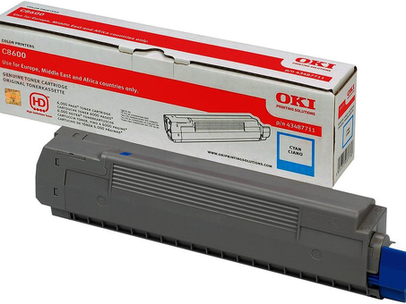 Тонер-картридж OKI TONER-C-C86/8800 (cyan) (43487711)