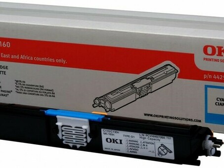 Тонер-картридж OKI TONER-C-C110/130/MC160-2.5K (cyan) (44250723)