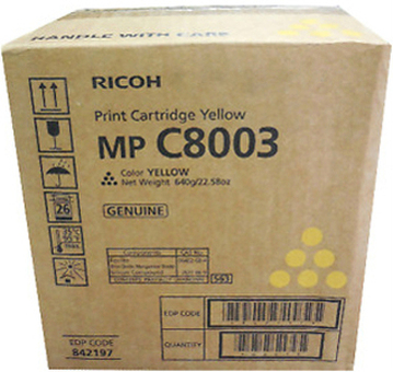 Тонер-картридж Ricoh Print Cartridge MP C8003 (yellow), 28000 стр. (842193)