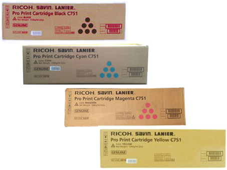 Тонер Ricoh Toner Type C751 комплект (C,M,Y,K) 4шт