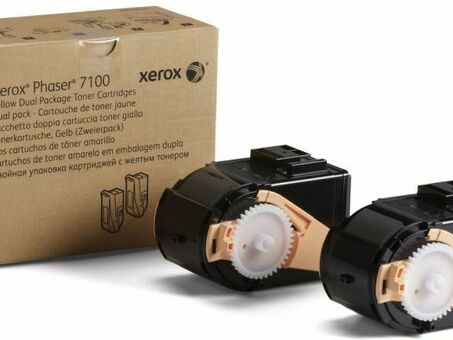 Тонер-картридж Xerox Toner Cartridge Phaser 7100 (yellow) набор, 9000 стр. (106R02611)