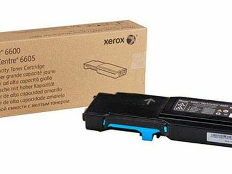 Тонер-картридж Xerox Toner Cartridge Phaser 6600, WorkCentre 6605 (cyan), 2000 стр. (106R02249)