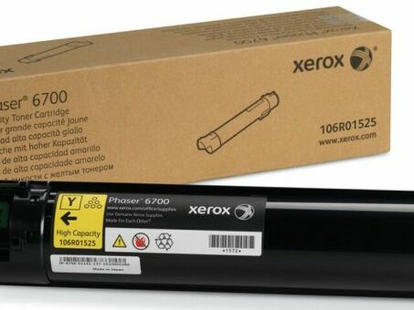 Тонер-картридж Xerox Toner Cartridge Phaser 6700 (yellow), 12000 стр. (106R01525)