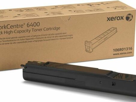 Тонер-картридж Xerox Toner Cartridge WorkCentre 6400 (black), 12000 стр. (106R01316)