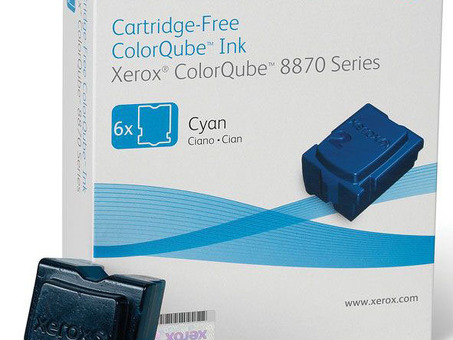 Чернила Xerox Cartridge-Free ColorQube 8870 (cyan) набор, 6 x 2880 стр. (108R00958)