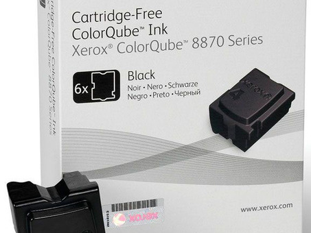 Чернила Xerox Cartridge-Free ColorQube 8870 (black) набор, 6 x 2780 стр. (108R00961)