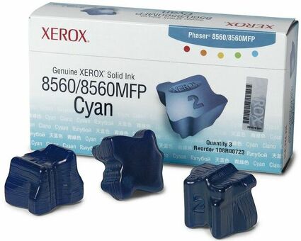 Чернила Xerox Solid Ink Phaser 8560 (cyan) набор, 3 x 1000 стр. (108R00764)