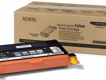 Тонер-картридж Xerox Print Cartridge Phaser 6180 (yellow), 2000 стр. (113R00721)