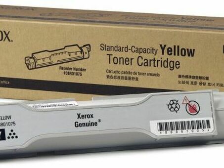 Тонер-картридж Xerox Toner Cartridge Phaser 6300, 6350 (yellow), 4000 стр. (106R01075)