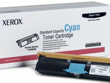 Тонер-картридж Xerox Toner Cartridge Phaser 6120, 6115 (cyan), 1500 стр. (113R00689)