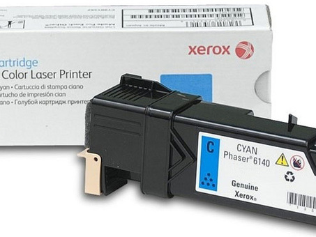 Тонер-картридж Xerox Toner Cartridge Phaser 6140 (cyan), 2000 стр. (106R01481)