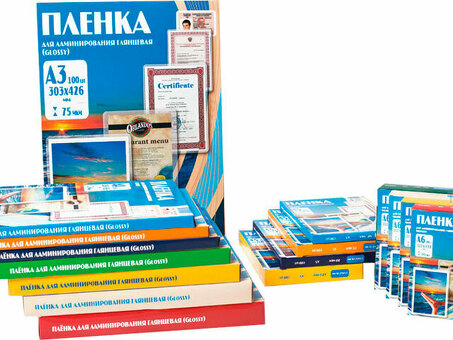 Пленка для ламинирования пакетная Office Kit, 85 x 120 мм, 60 мкм, глянцевая, 100 шт. (PLP11213)