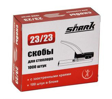 Скобы для степлера Shark 23/23, 1000 шт