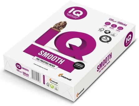 Бумага IQ Smooth, A4, 120 г/кв.м (500 листов) (kms_109273)