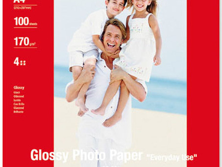 Бумага Canon Everyday Use Glossy Photo Paper GP-501, глянцевая, A4 (210 x 297 мм), 200 г/кв.м (100 листов) (0775B001)