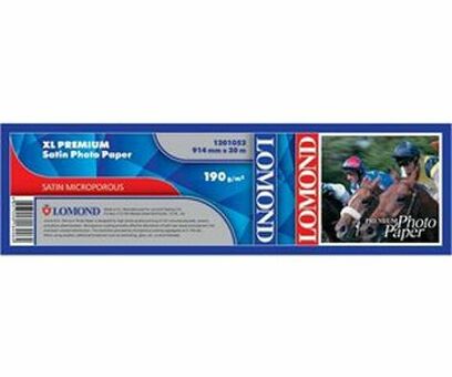 Бумага с покрытием Lomond XL Premium Satin Photo Paper, полуглянцевая, 190 г/кв.м, 914 мм, 30 м (1201052)