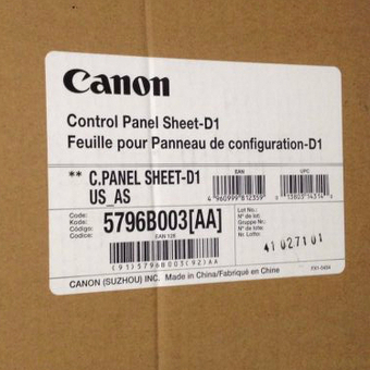 Canon крышка контрольной панели Control Panel Sheet-D1 (5796B004)