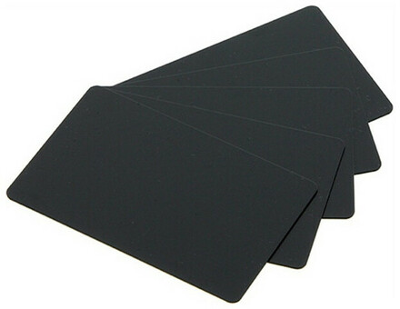 Evolis матовые черные карты PVC Blank Cards Black Matte Finish 30 mil, 5 x 100 карт ( C8001)