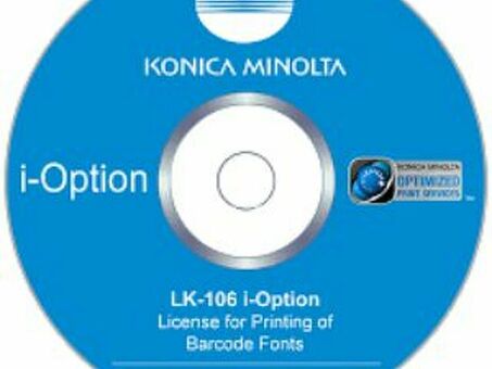 Konica Minolta поддержка штрих-кодов Barcode Fonts LK-106 (A0PD029)