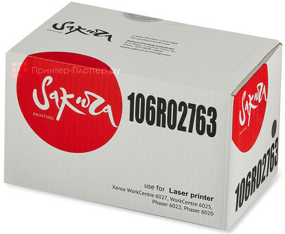 Картридж SAKURA 106R02763 для Xerox WorkCentre 6027, WorkCentre 6025, Phaser 6022, Phaser 6020, черный, 2000 к. (SA106R02763)