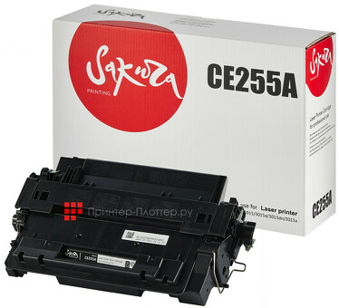 Картридж SAKURA SACE255A для HP LaserJet P3010/3015/3015d/3015dn/3015x, черный, 6000 к. (SACE255A)