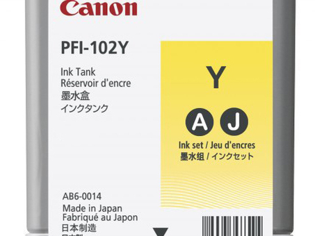 Картридж Canon PFI-102Y (yellow) 90мл (0898B002)