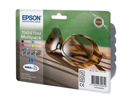 Картридж Epson T043,T044 комплект (BK,C,M,Y) 4шт (C13T04324010)