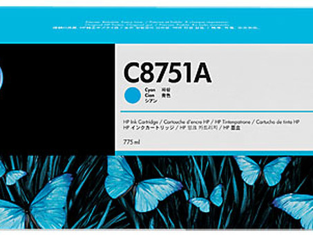 Картридж HP C8751A (cyan), 775 мл (C8751A)