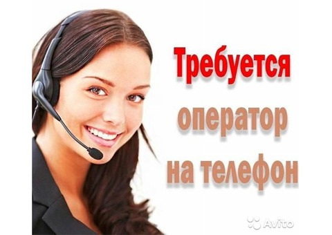 Требуется оператор на телефон!!