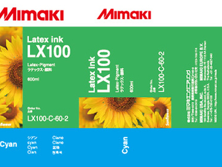 Картридж Mimaki LX100 Latex (cyan), 600 мл (LX100-C-60-2)