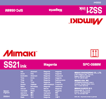 Чернила Mimaki SS21 Solvent Bulk (magenta), 2 л (SPC-0588M)