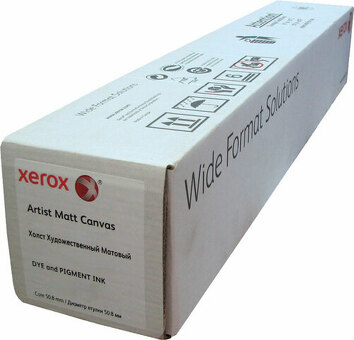 Холст Xerox Fine Art Canvas, матовый, натуральный, 350 г/кв.м, 1370 мм, 25 м (450L97033)