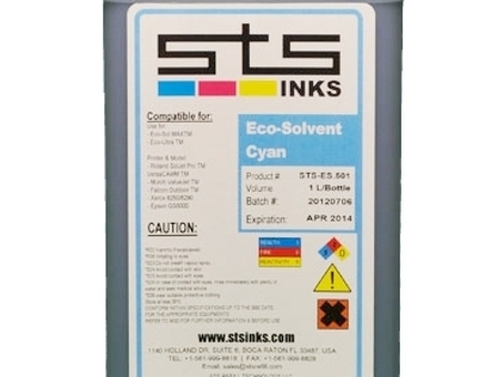 Чернила STS EcoSol Max Cyan, 1 л