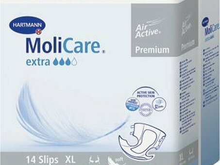 Molicare Premium soft super - воздухопрониц. подгузники разм. XL , 14шт. 169950/1