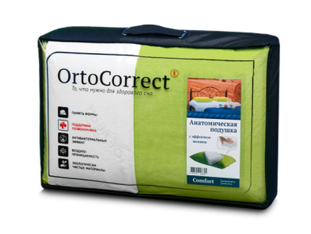 Подушка анатомическая OrtoCorrect Comfort (с двумя наволочками)