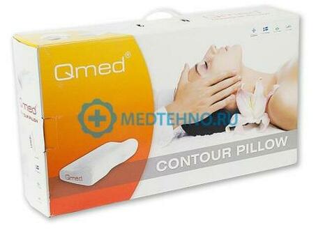 Подушка ортопедическая с выемкой под плечо из пены с "эффектом памяти" Qmed Contour