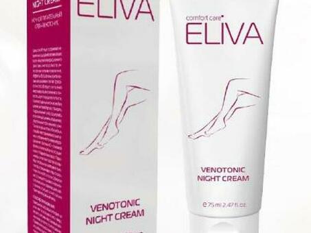 Крем-венотоник для ног ночной ELIVA VENOTONIC NIGHT CREAM, 75 мл