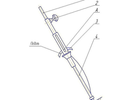 Малое копье для проверки свободного хода педалей тормоза и сцепления СТОРМ