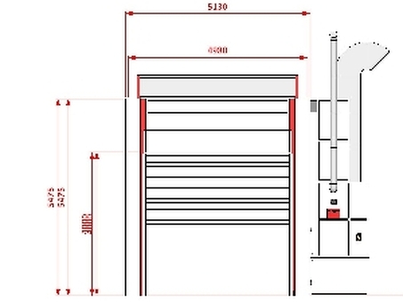 Покрасочная камера KraftWell KRW2455-TRMG