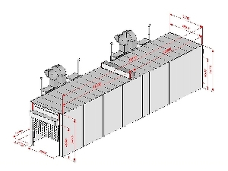 Покрасочная камера KraftWell KRW2455-TRMG