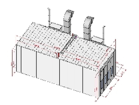 Покрасочная камера KraftWell KRW1254-TMG