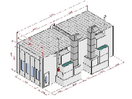 Покрасочная камера KraftWell KRW1254-MG