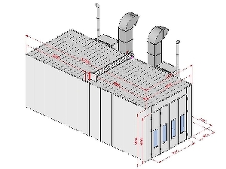 Покрасочная камера KraftWell KRW1254-MG