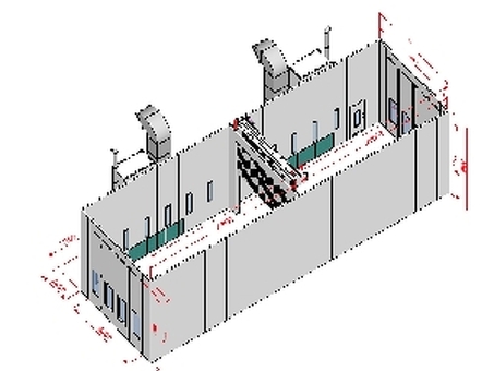 Покрасочная камера KraftWell KRW1655-MG