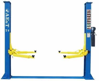 Подъемник двухстоечный AE&T T4, 4т, с нижней синхронизацией, 220В