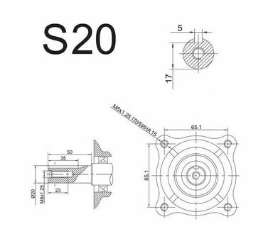 Двигатель бензиновый 4Т E550-S20 DDE 792-858