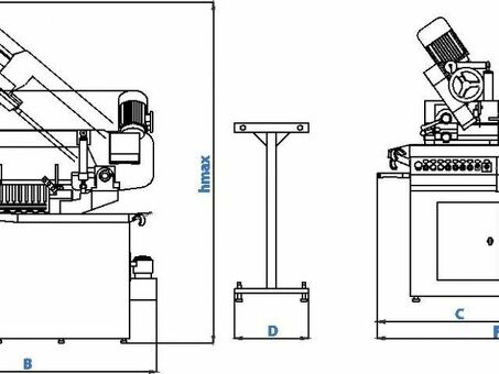 Станок ленточнопильный полуавтоматический CUTERAL PSM 220/330 DM