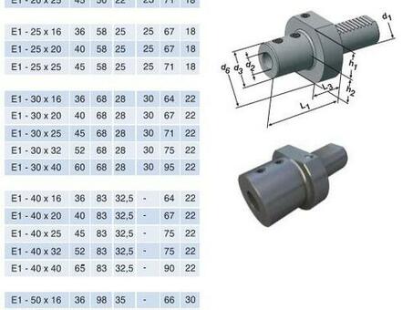Держатель для корпусных сверл Е1-30х16 с хвостовиком VDI30-3425 DIN69880