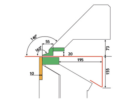 Листогиб электромеханический Jouanel PTS42