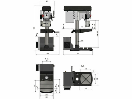 Сверлильный станок Optimum 3020220 OPTIdrill DH18V Vario (220 В)